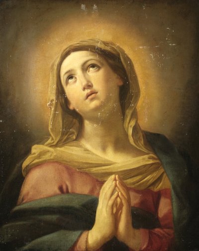 La Vergine Maria in preghiera da Unbekannt Unbekannt